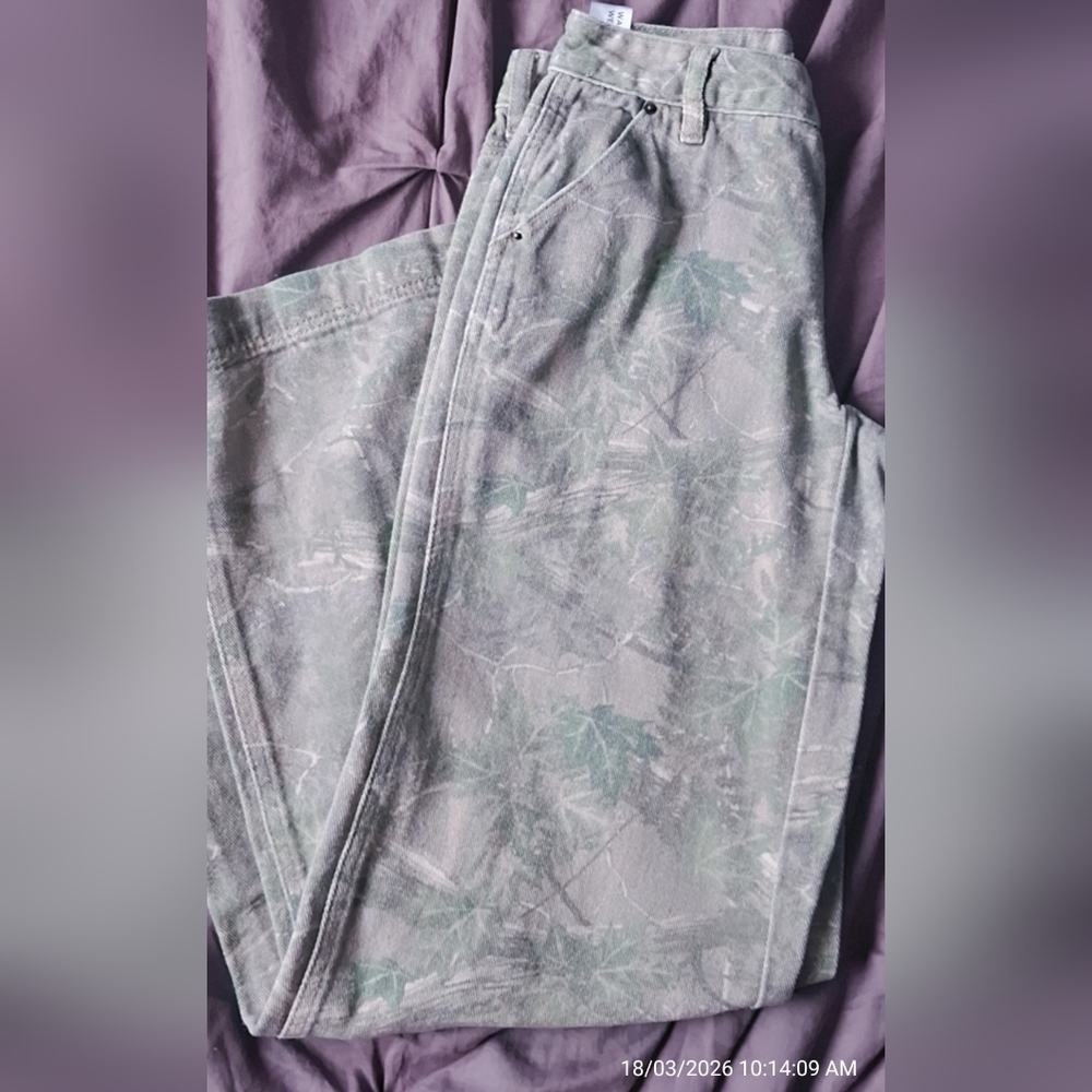 PacSun Olive Camo Jeans